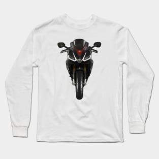 RS660 Bike Front View Illustration Long Sleeve T-Shirt